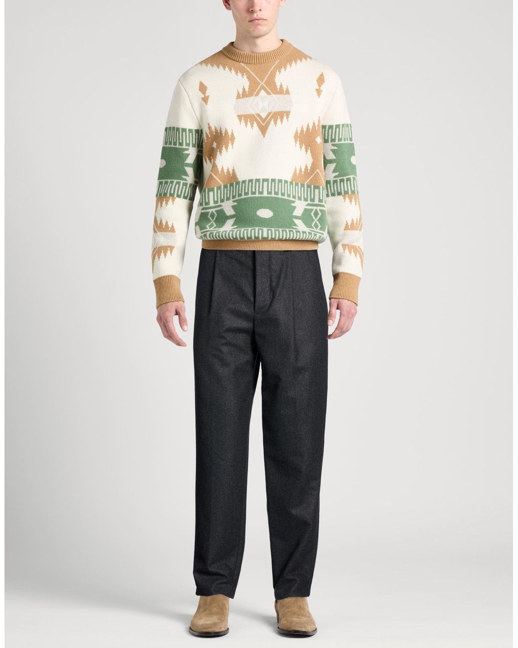 Tod's Gray Charcoal Pants Wool for men