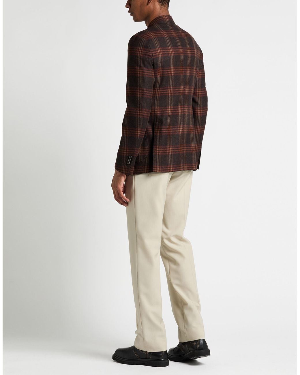 Lardini Brown Dark Blazer Wool for men