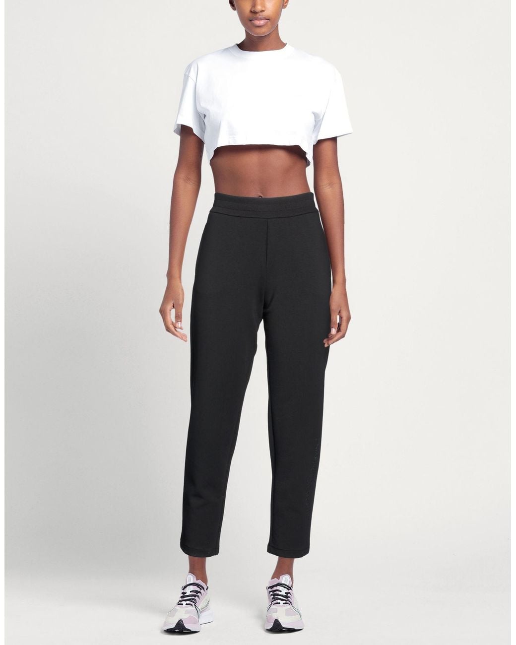 ARMANI EXCHANGE Black Pants Polyester, Cotton, Modal, Elastane