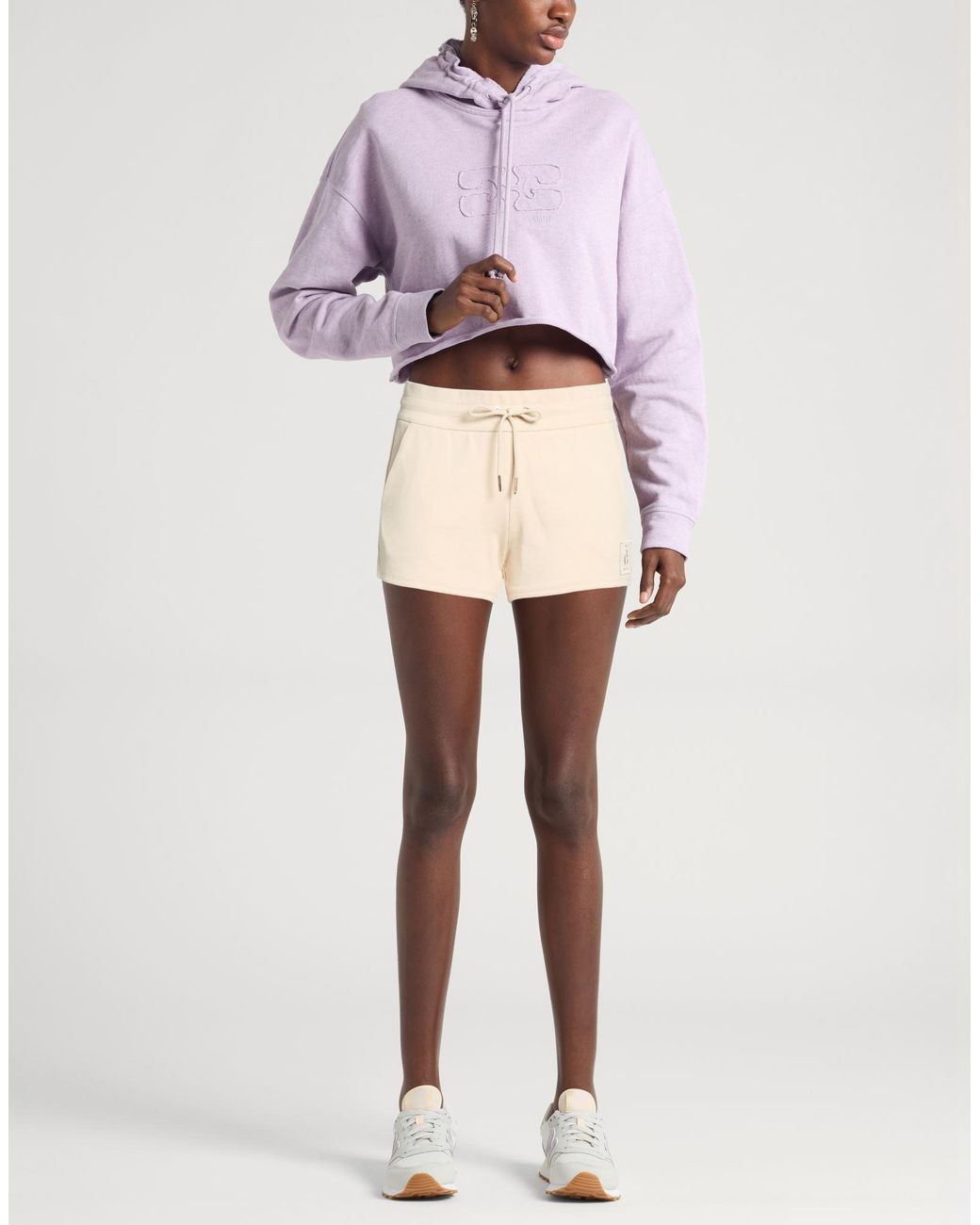 ARMANI EXCHANGE Natural Shorts & Bermuda Shorts Cotton, Elastane