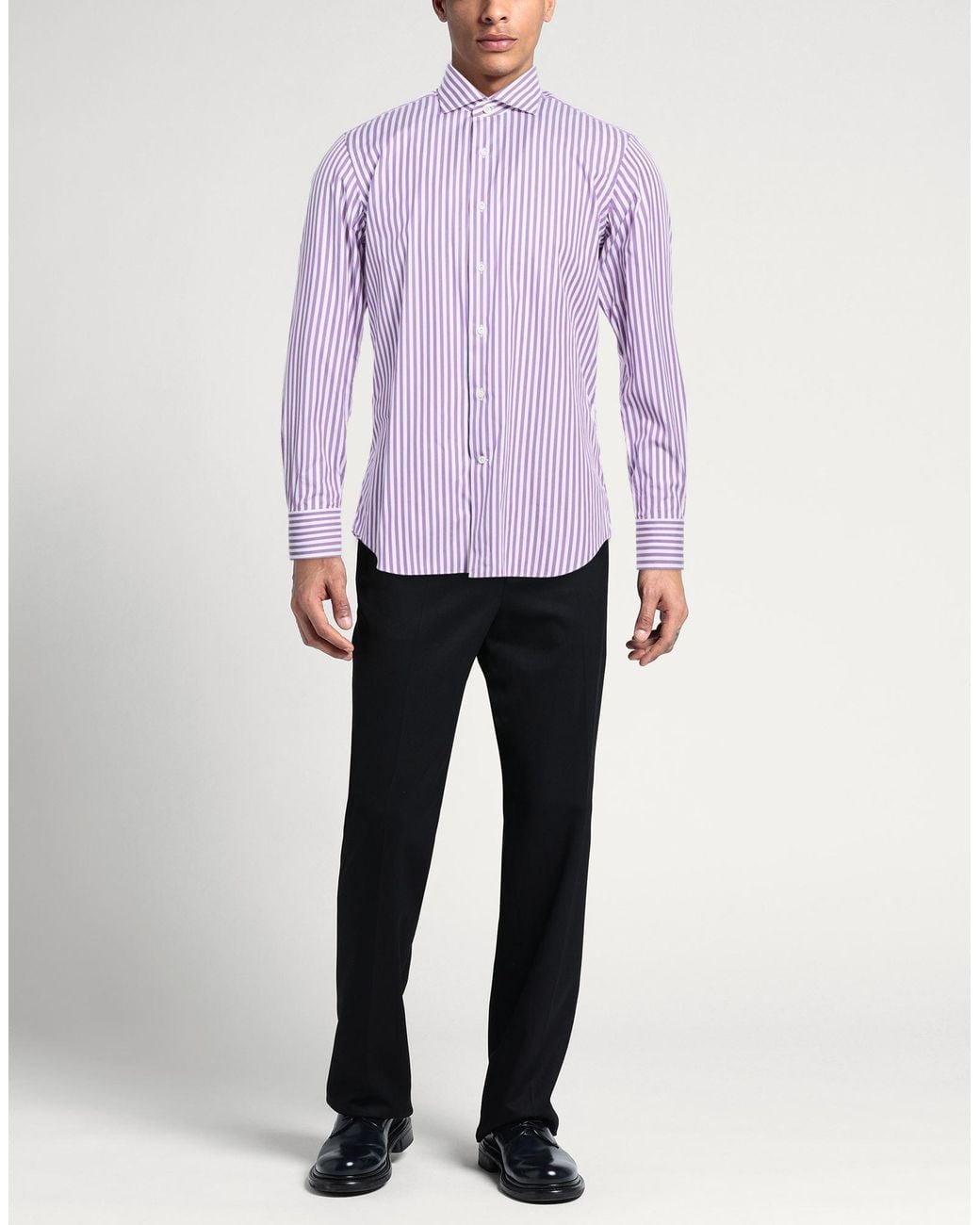 Alessandro Gherardi Purple Shirts for men