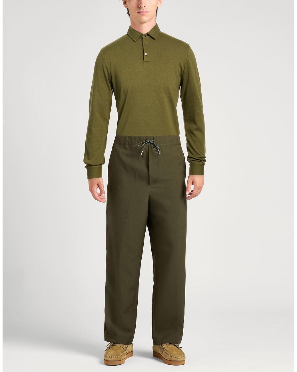Polo Zanone de hombre de color Green
