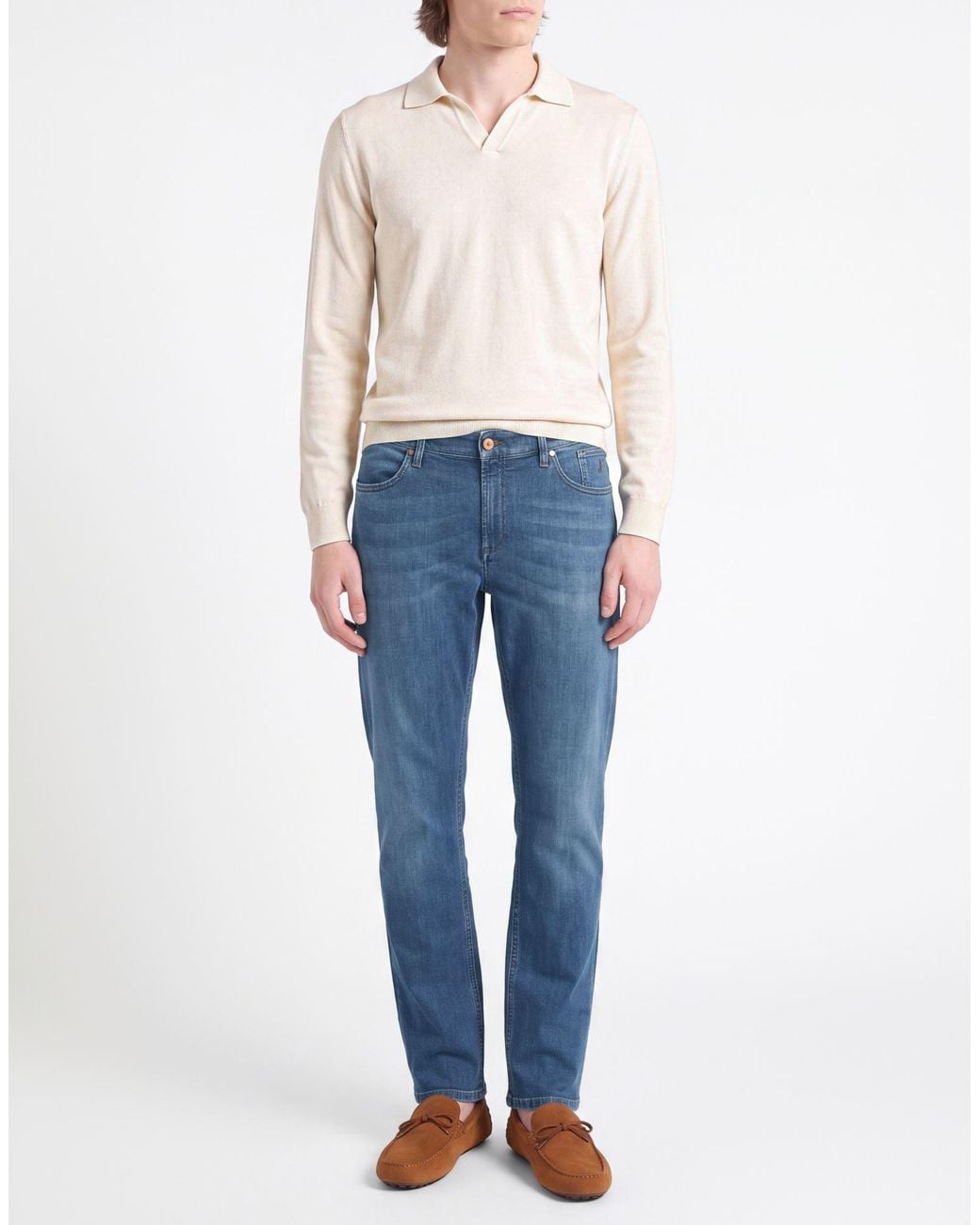 Jeckerson Blue Jeans Cotton, Chlorofiber, Elastomultiester, Rubber for men