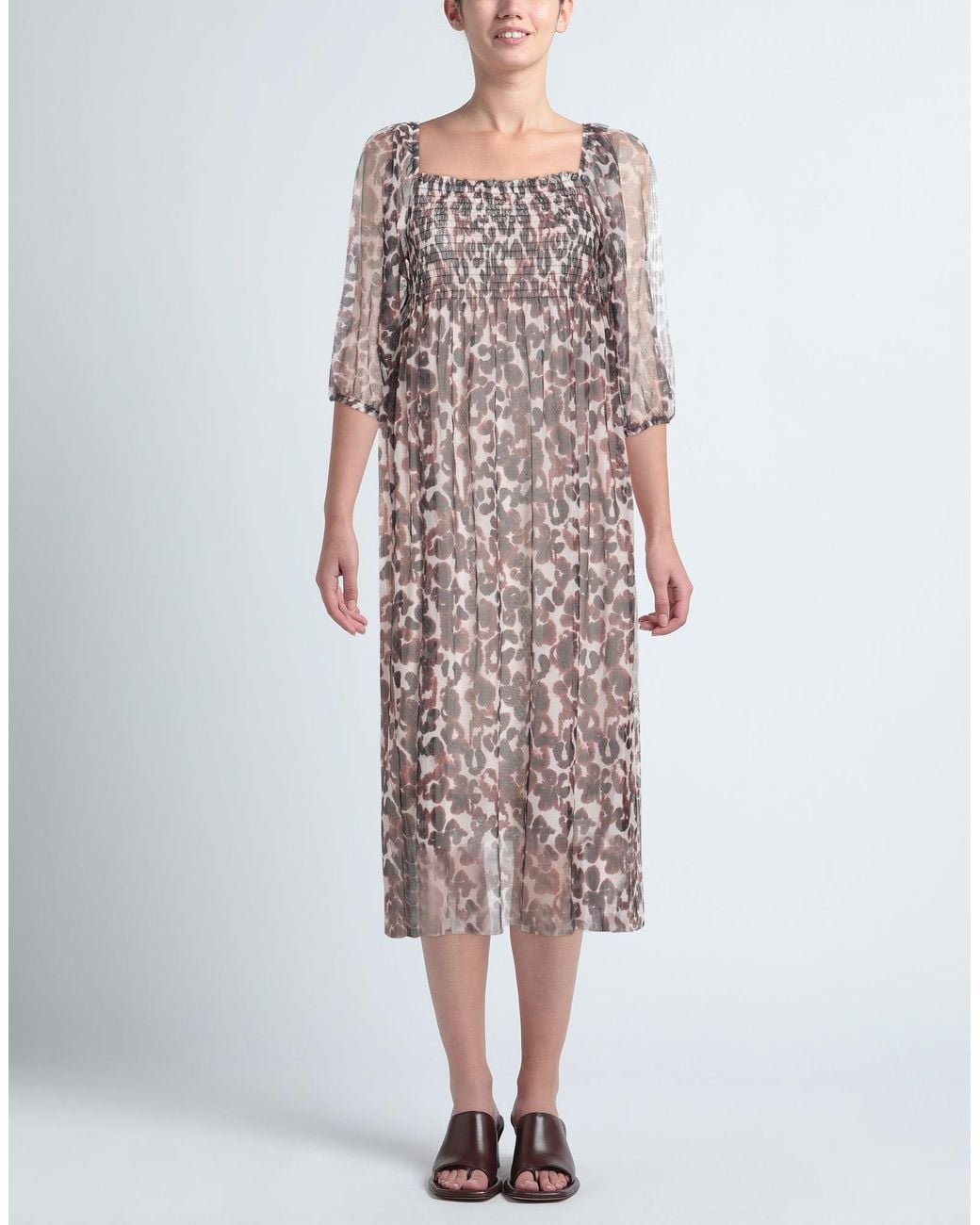 Baum und Pferdgarten Brown Midi Dress