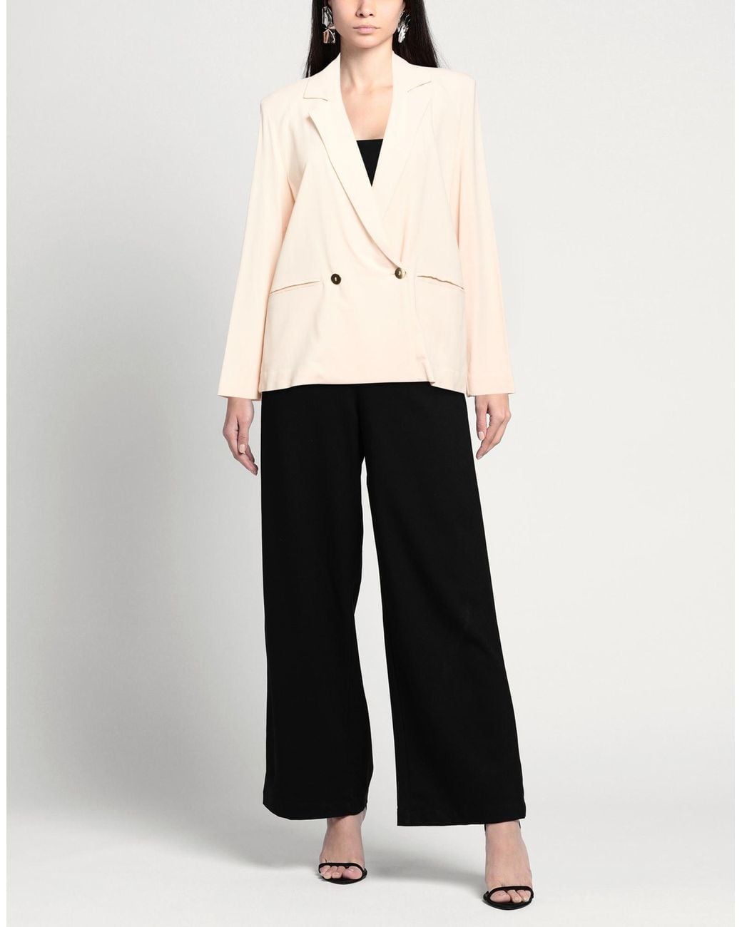 .., merci italia Natural Blazer Viscose, Elastane