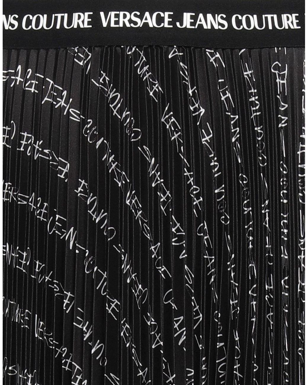 Versace Jeans Couture Black Midi Skirt
