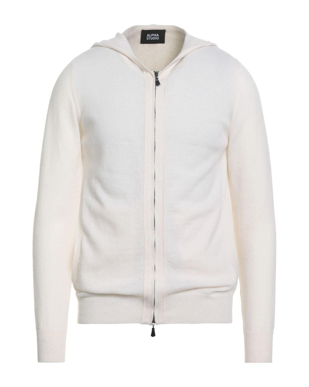 Alpha Studio Strickjacke in White für Herren
