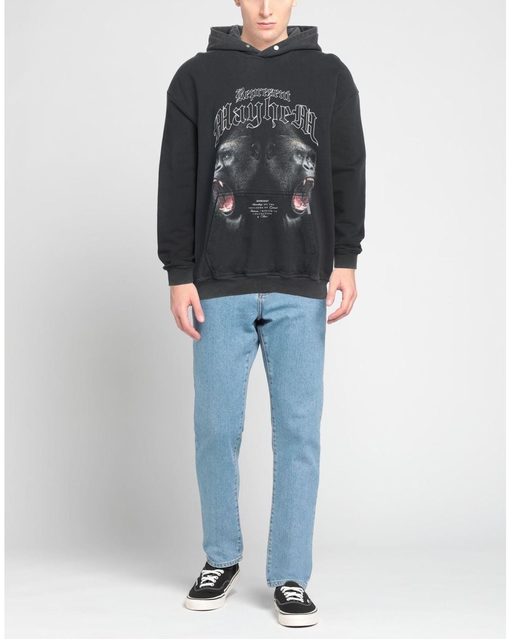 Represent Sweatshirt in Black für Herren