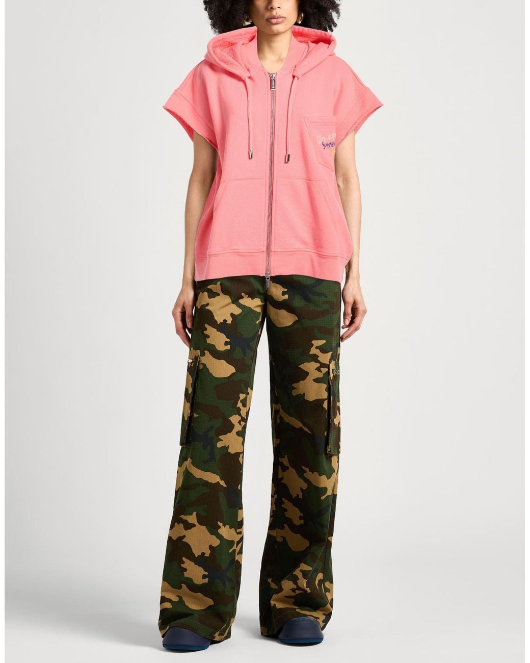 DSquared² Pink Sweatshirt Cotton, Elastane