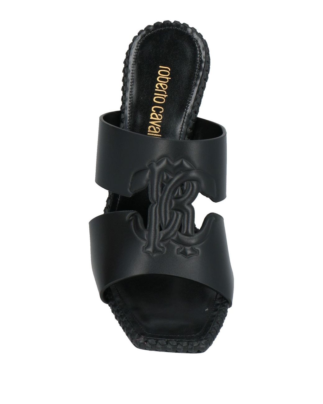 Roberto Cavalli Black Sandals Leather