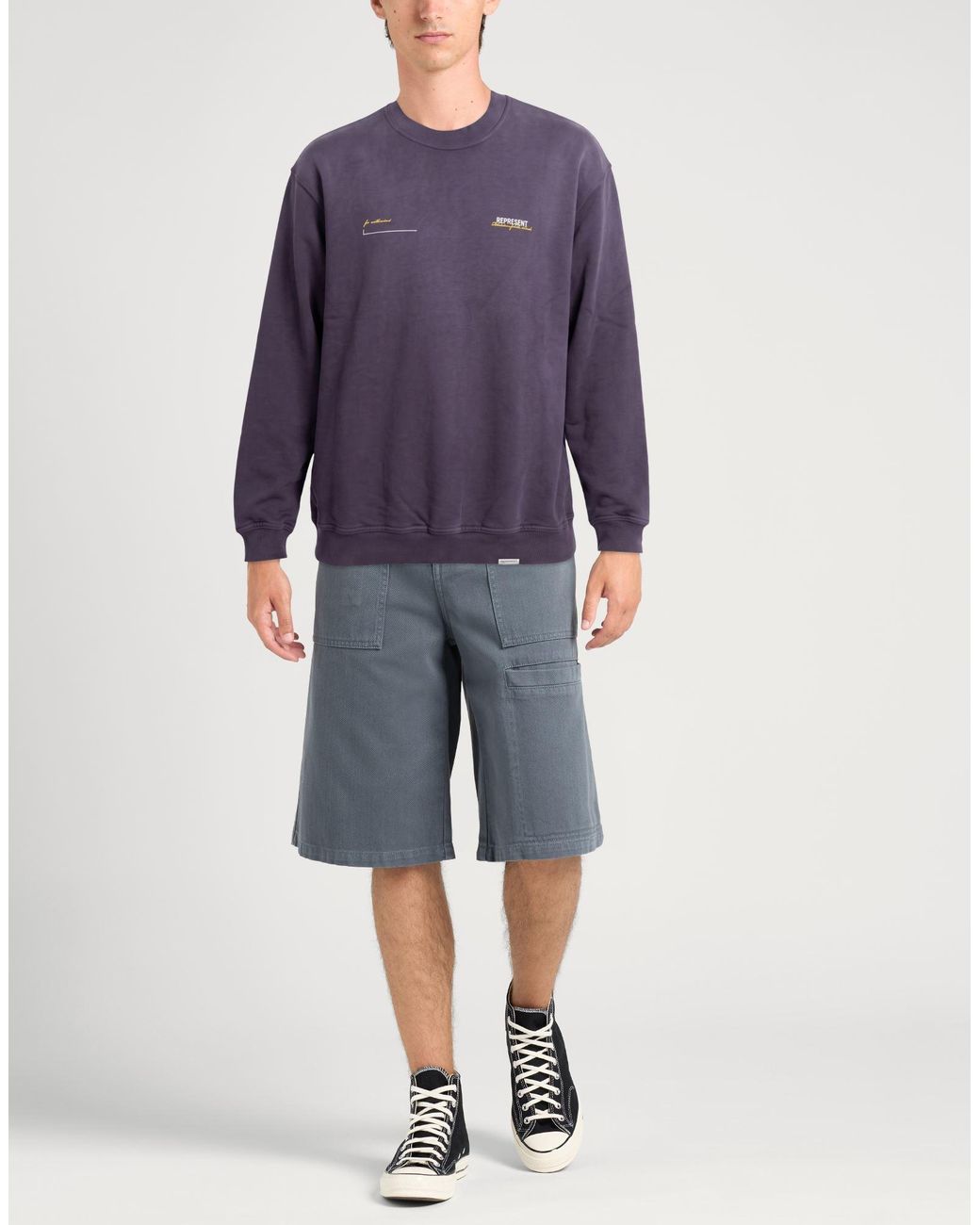 Represent Purple Sweatshirt for men