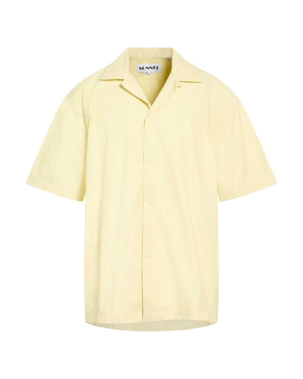 Sunnei Yellow Shirt Cotton, Nylon for men