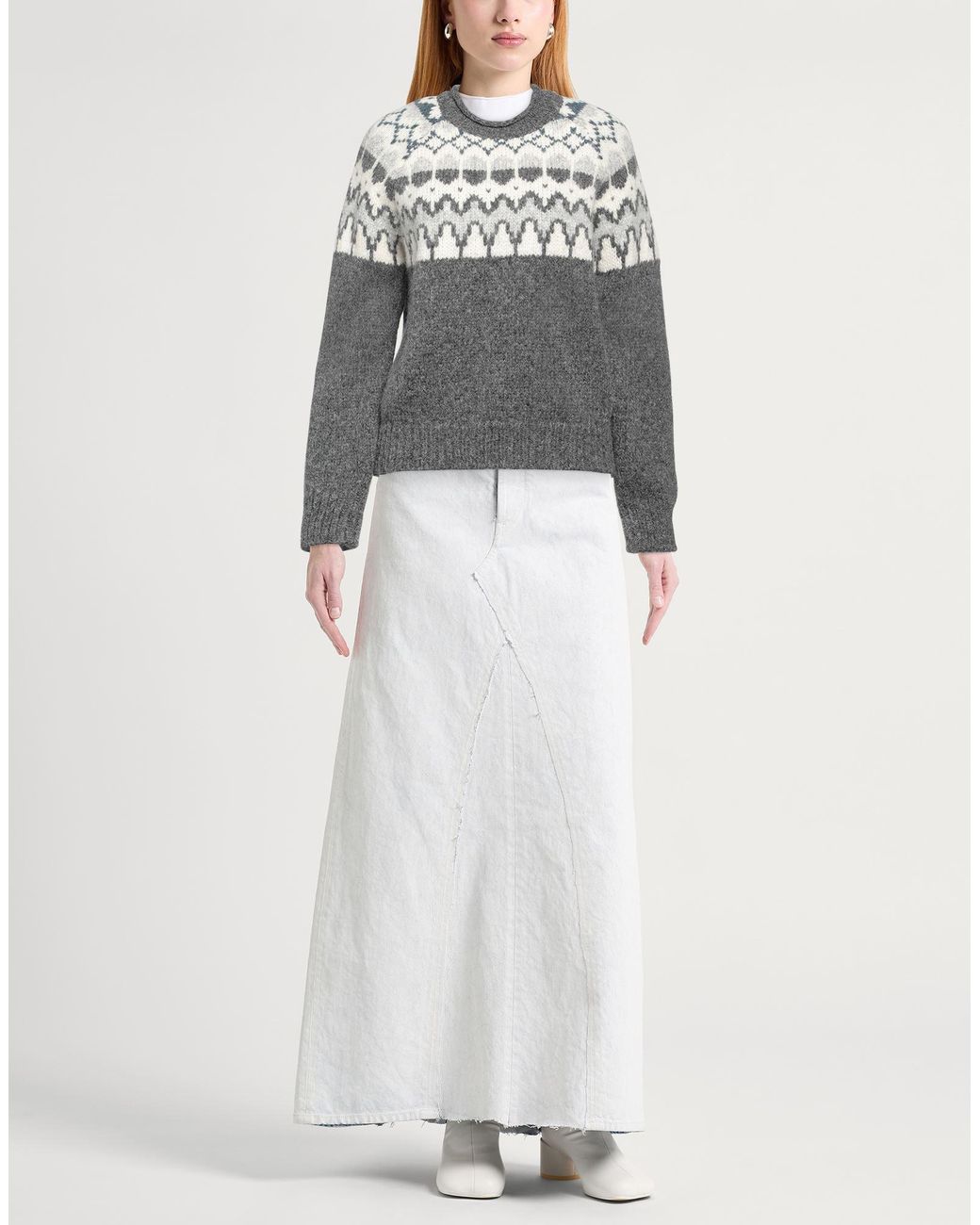 Eleventy Gray Sweater Alpaca Wool, Wool, Polyester