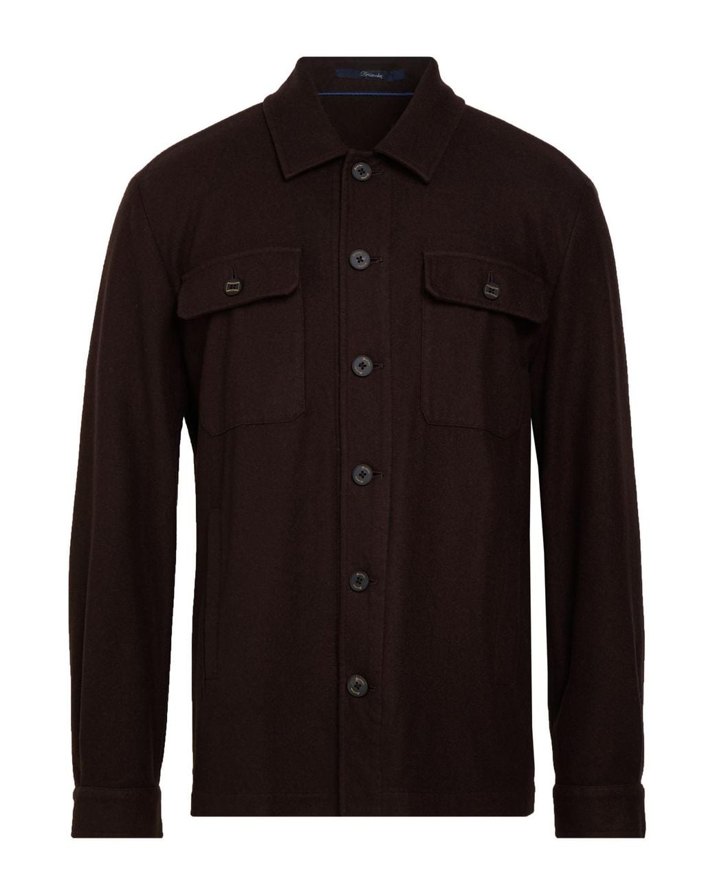 Drumohr Black Dark Jacket Cashmere for men