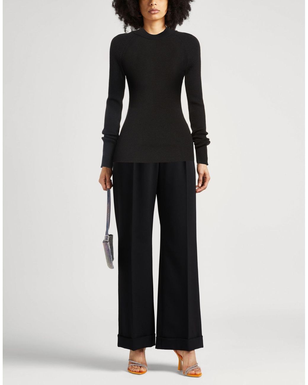 Blumarine Black Sweater Virgin Wool