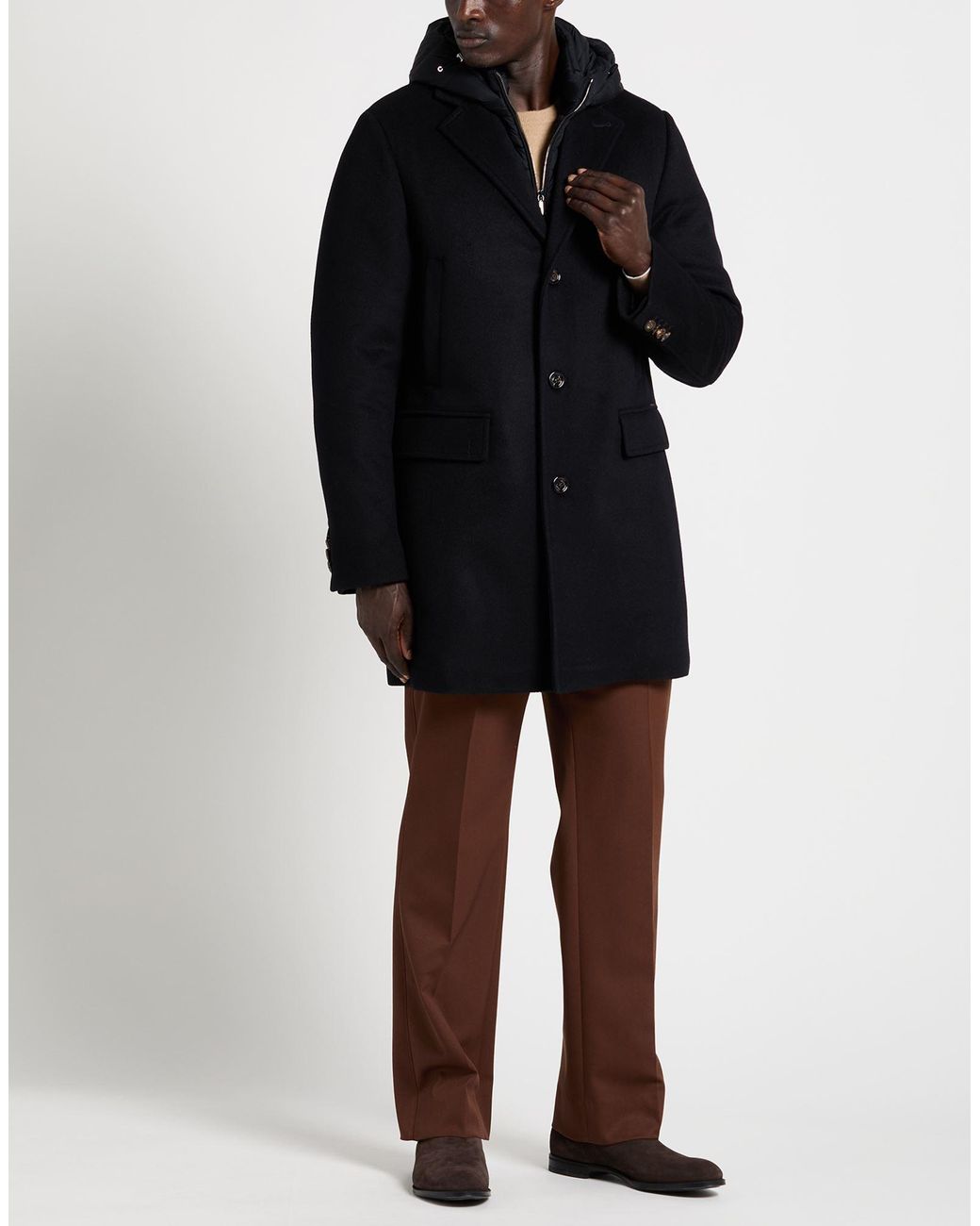 Cappotto di Moorer in Black da Uomo