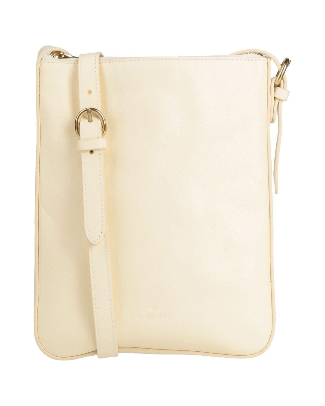 Il Bisonte Natural Cream Cross-Body Bag Leather