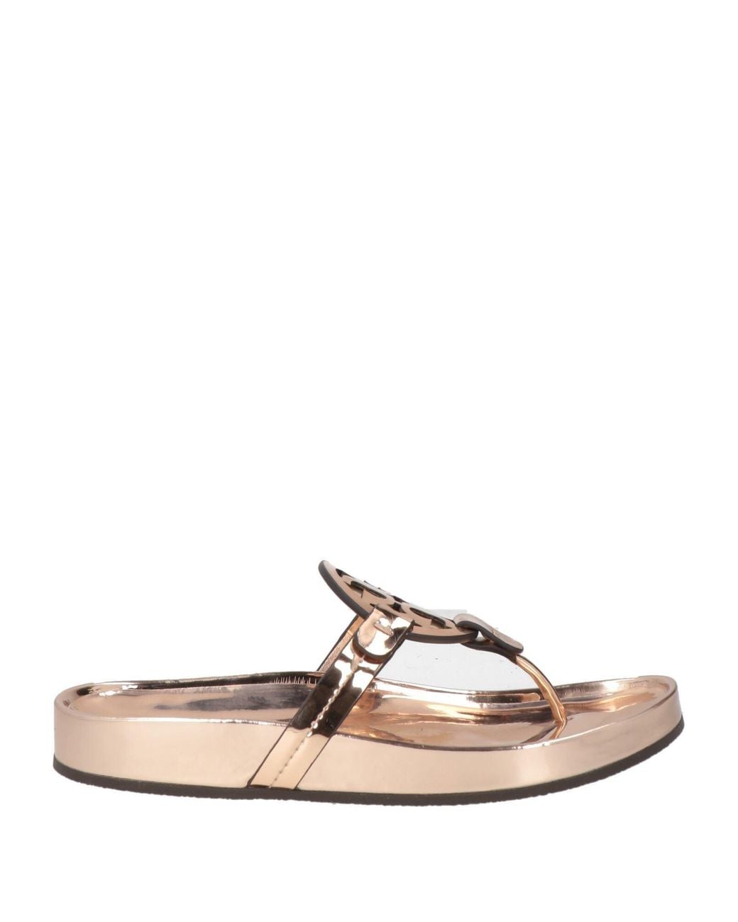 Tory Burch Metallic Thong Sandal Synthetic Material