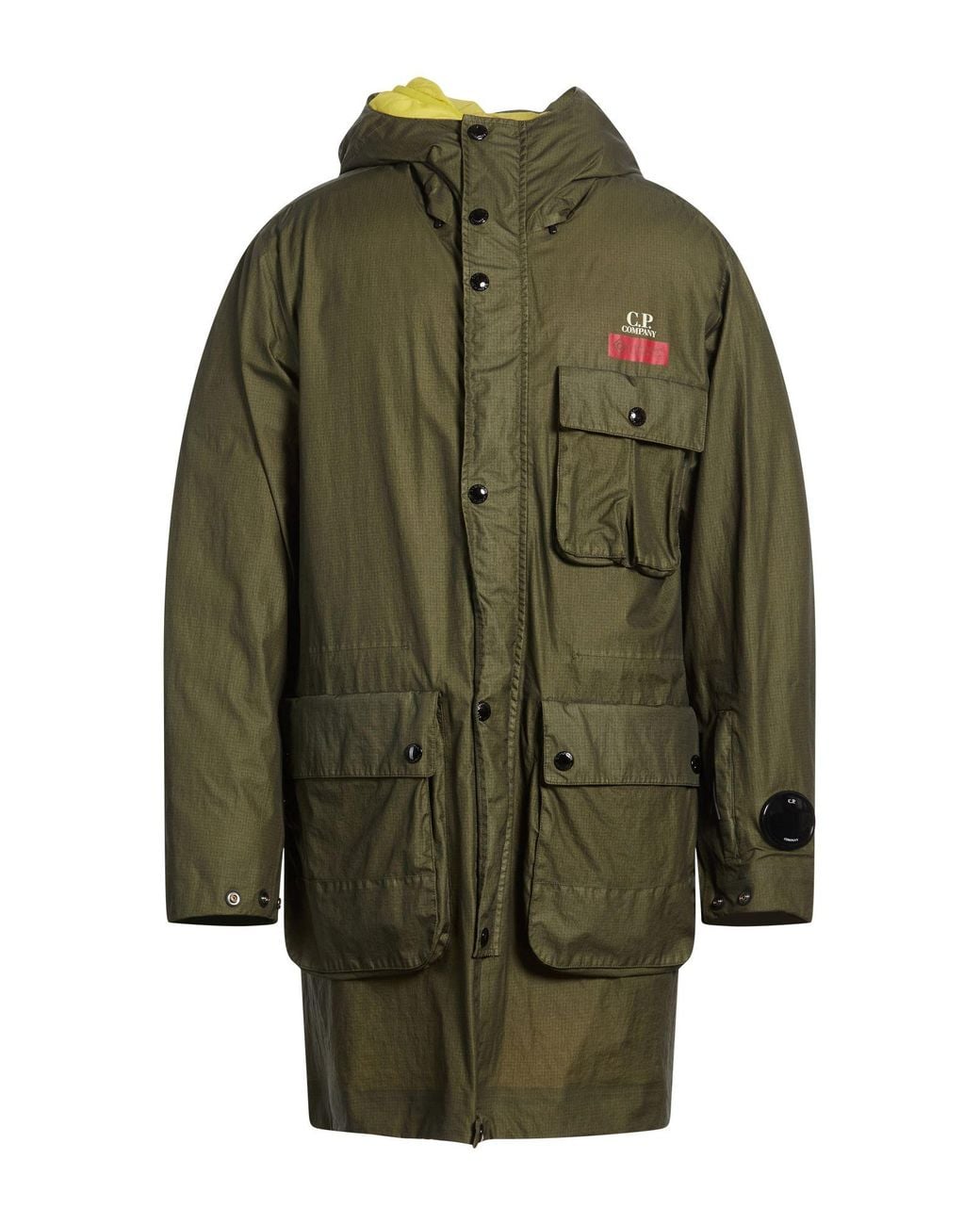 C P Company Green Military Coat Polyamide for men