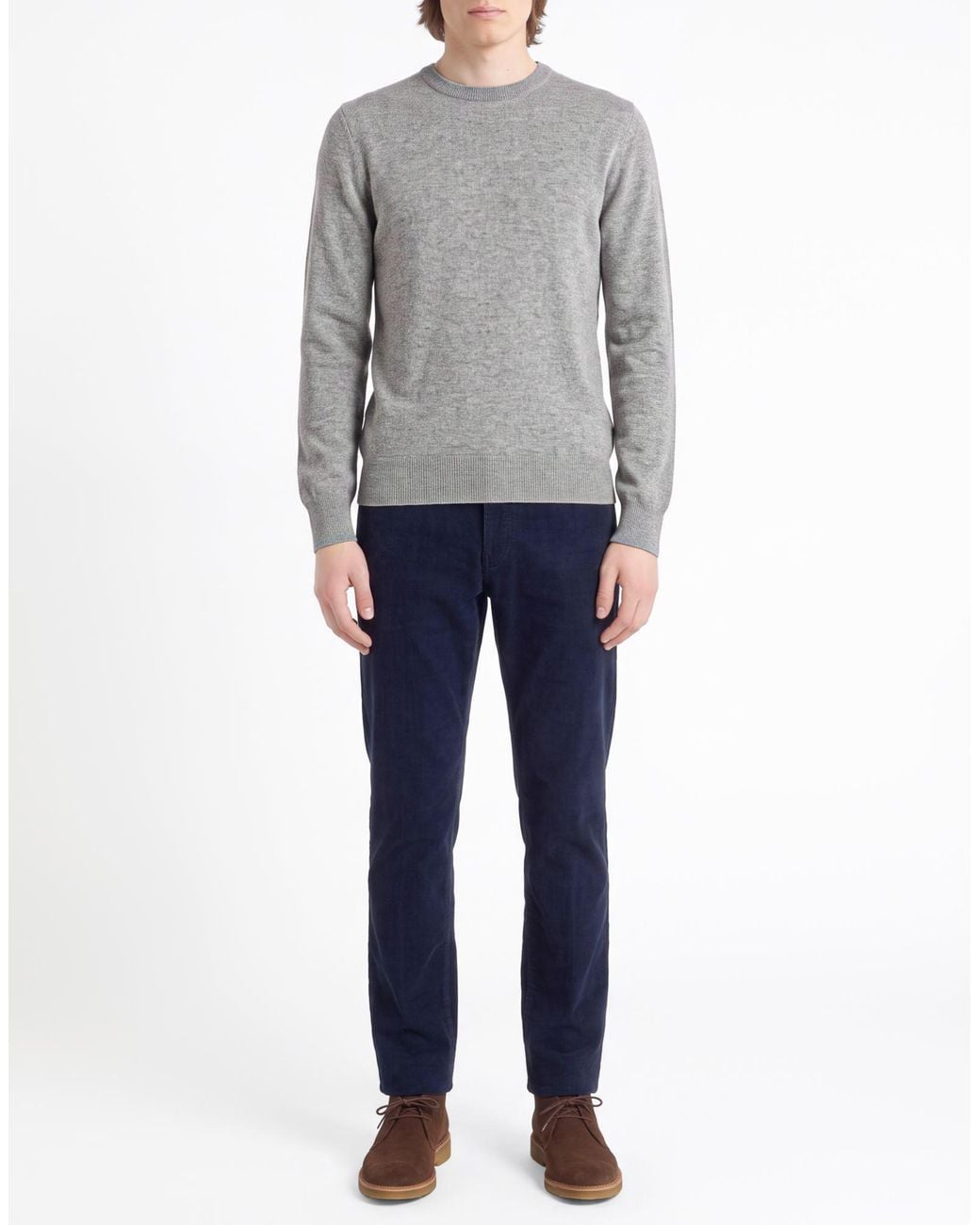 Husky Gray Light Sweater Viscose, Recycled Polyamide, Virgin Wool, Cashmere for men