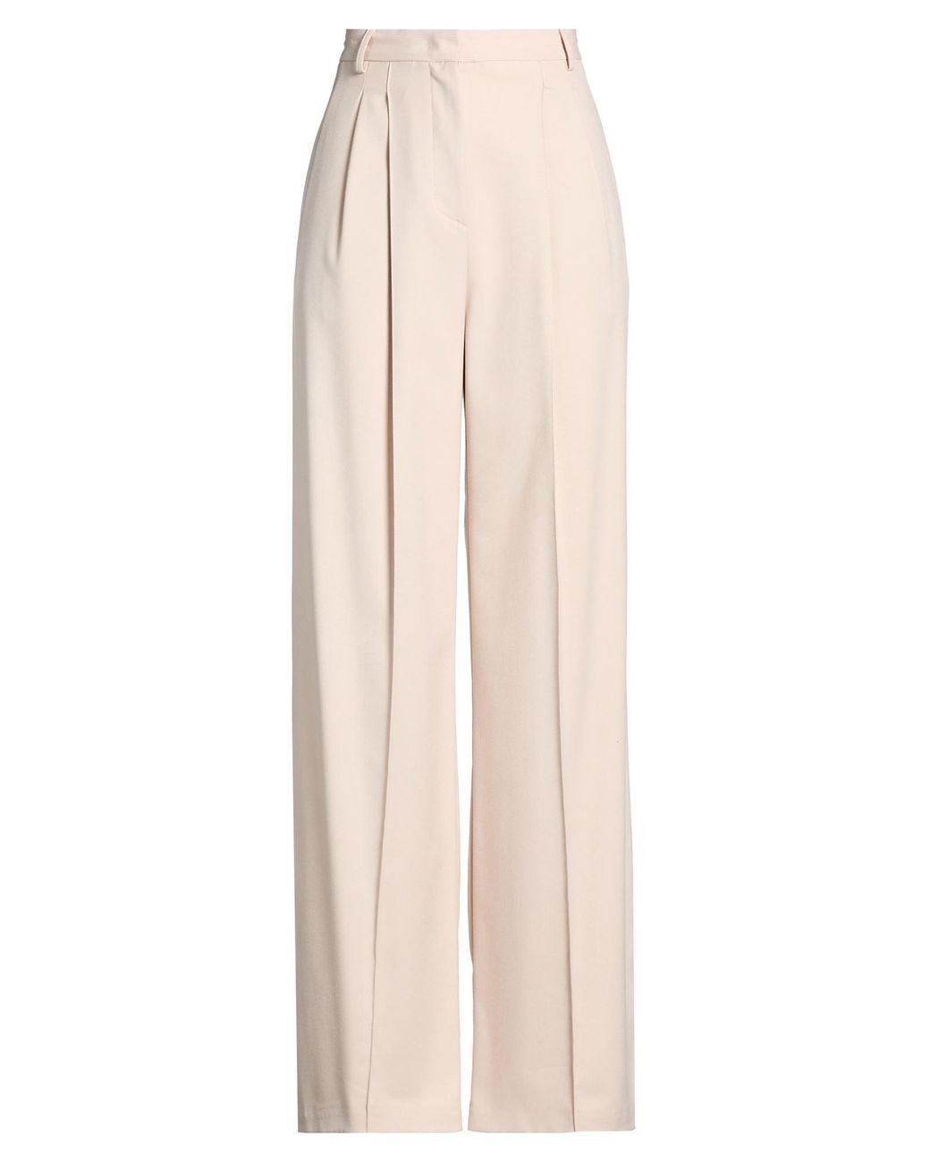 SIMONA CORSELLINI Natural Pants Polyester, Viscose, Elastane