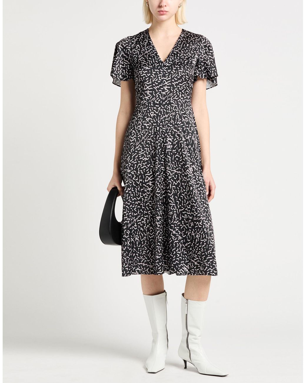 Karl Lagerfeld Black Midi Dresses