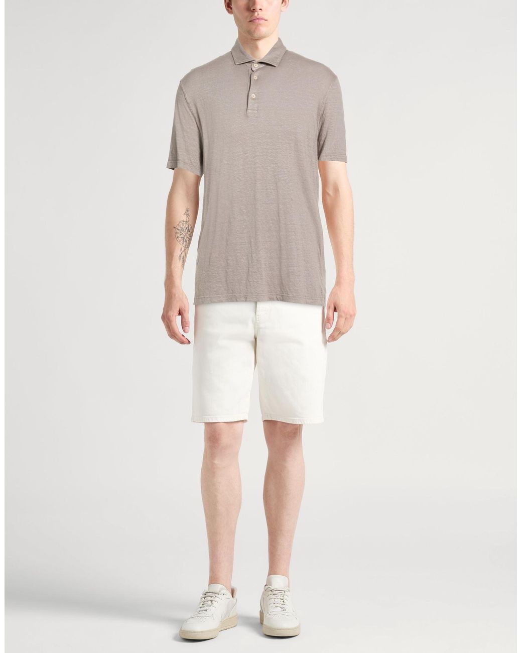 Fedeli Gray Polo Shirts for men
