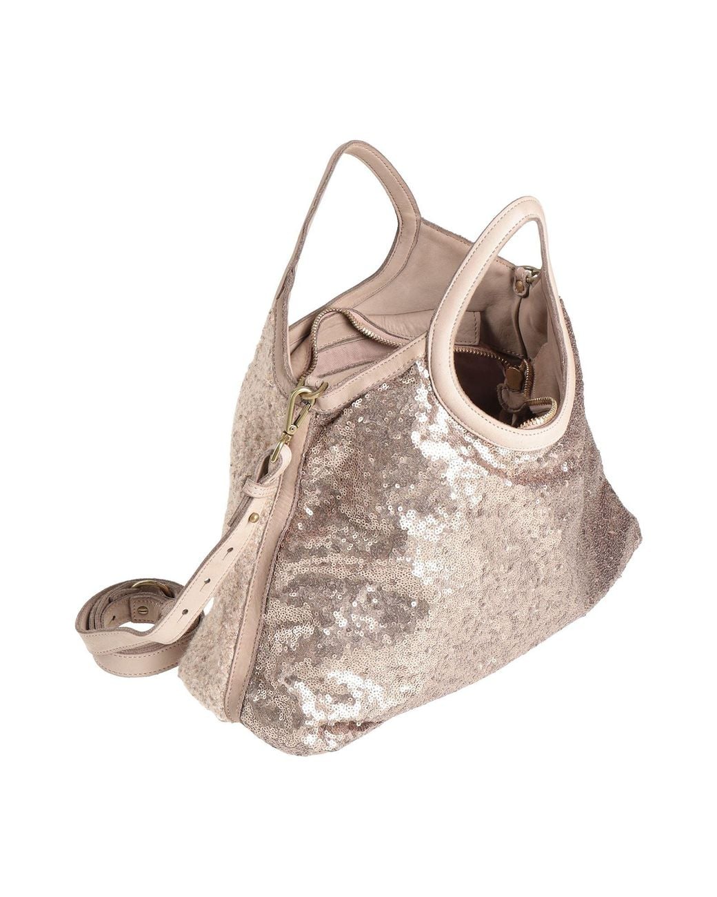 Caterina Lucchi Natural Handbag Cotton, Polyester, Acrylic, Wool