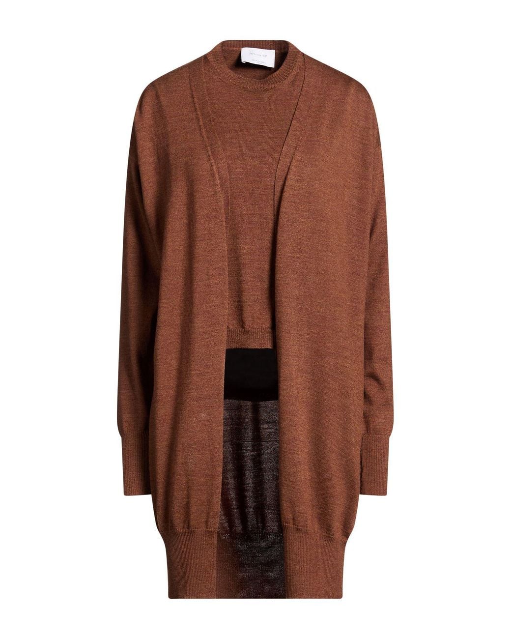 Daniele Fiesoli Brown Twin Set Merino Wool