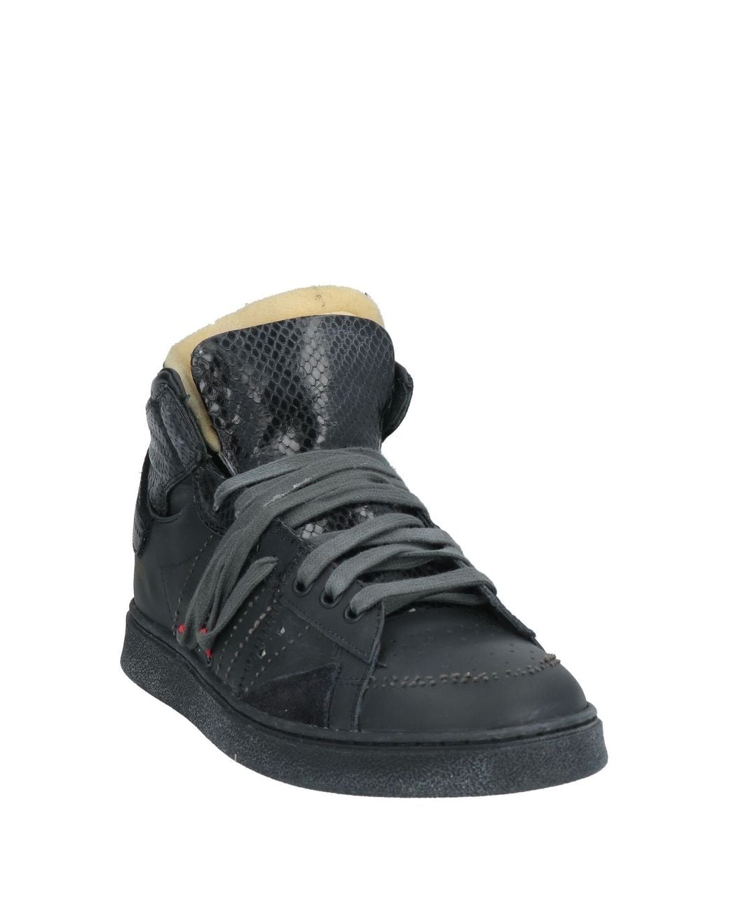 HIDNANDER Black Sneakers Leather for men