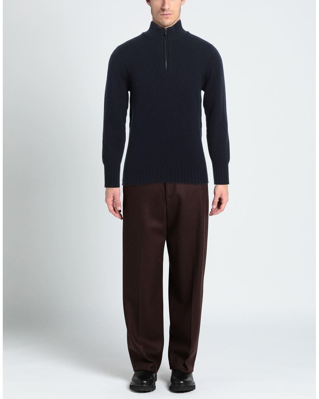Drumohr Blue Turtleneck for men