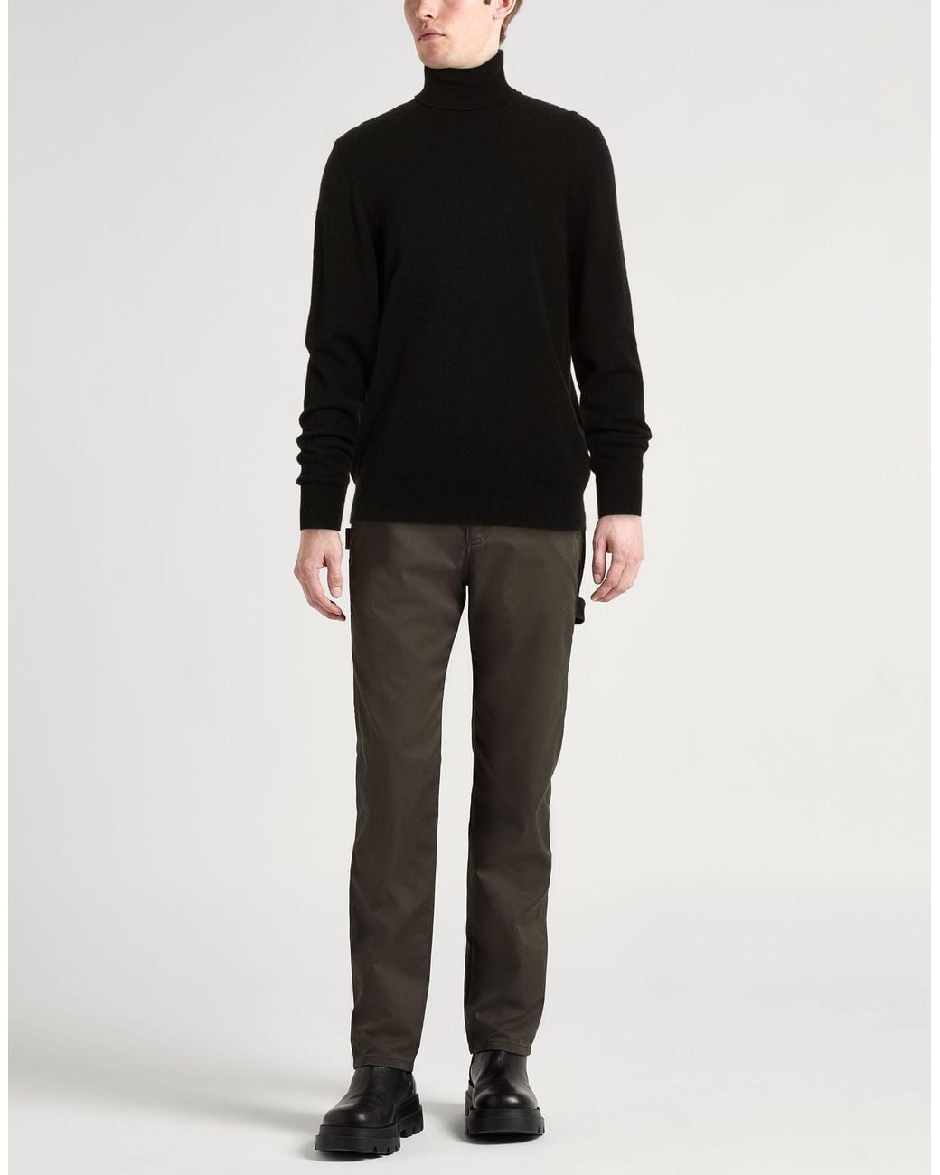 Cuello Alto Fedeli de hombre de color Black