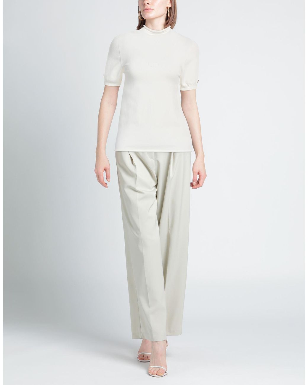 Twinset White Turtleneck