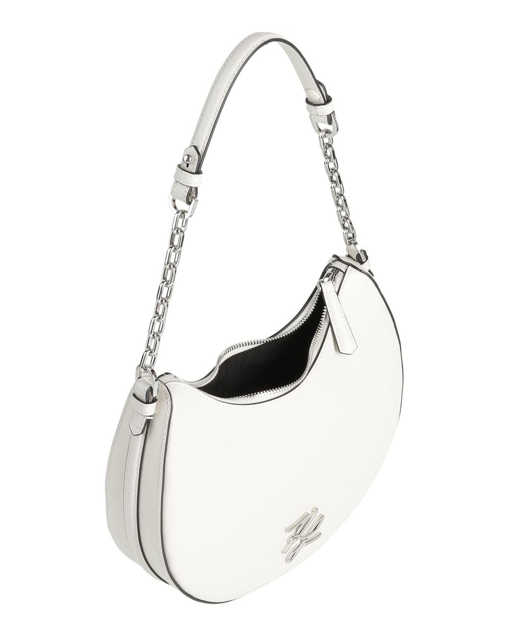 Karl Lagerfeld White Shoulder Bag