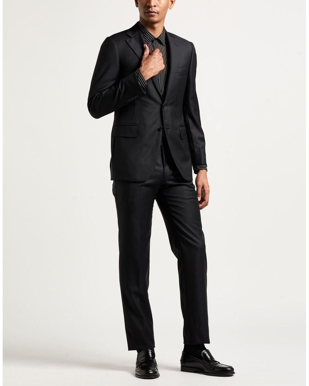 Canali Black Suits for men