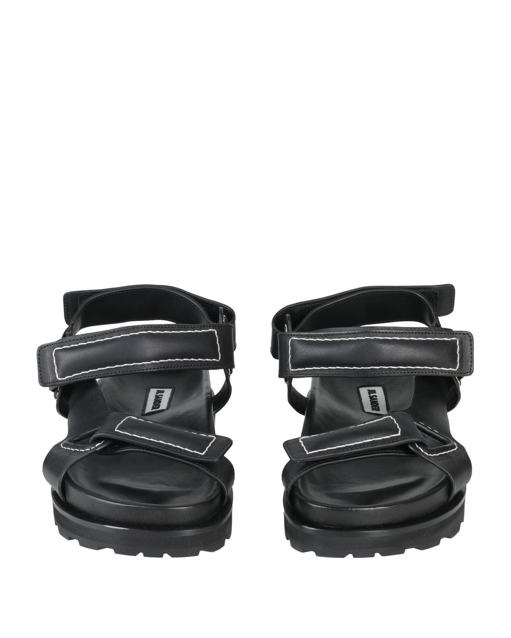 Jil Sander Black Sandals Cowhide for men