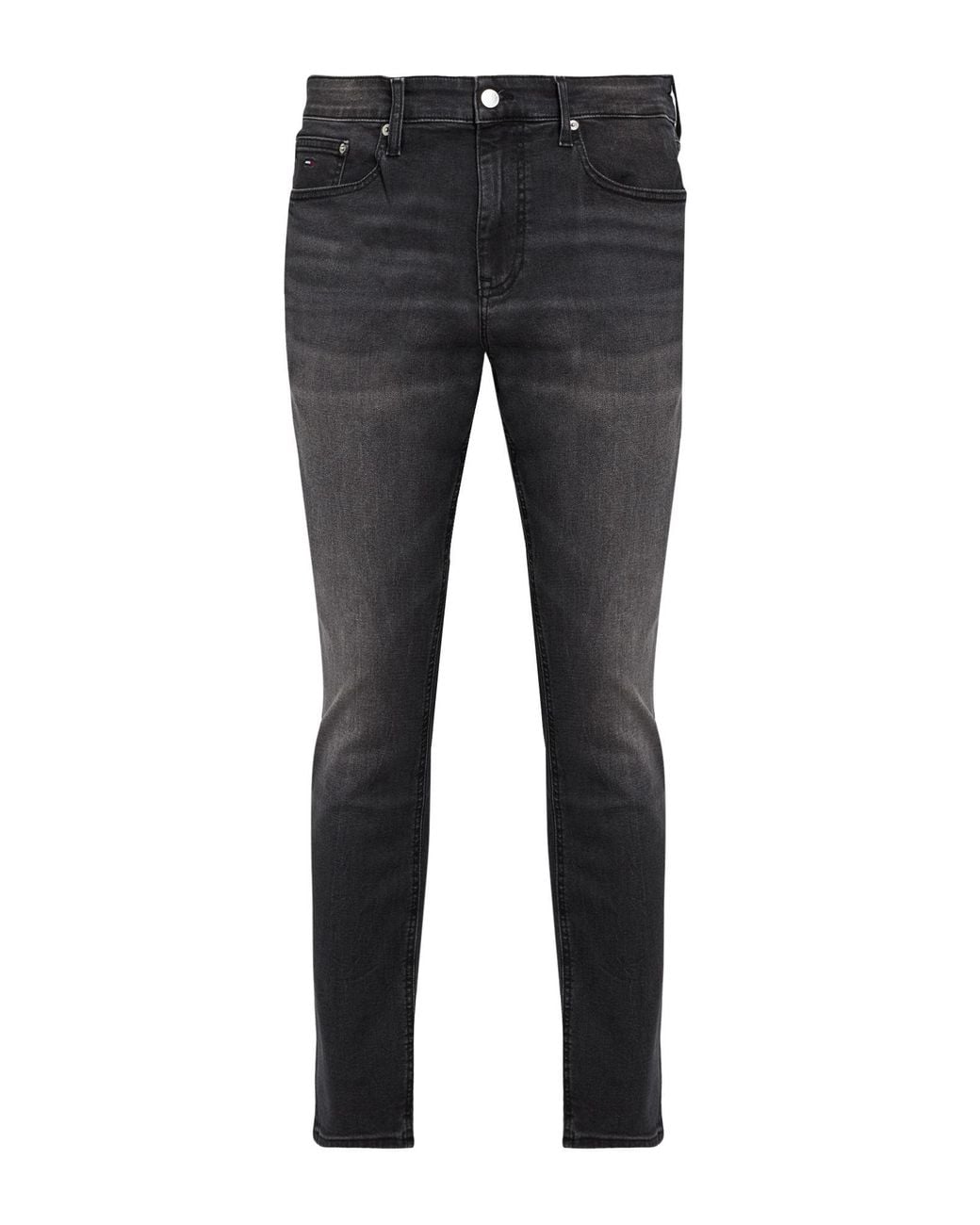 Tommy Hilfiger Gray Jeans Cotton, Elastane for men