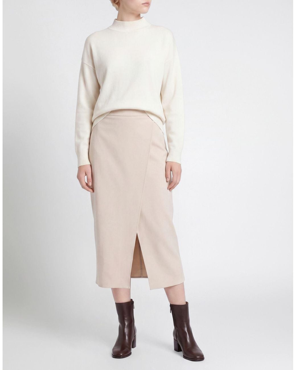 MEIMEIJ White Midi Skirt