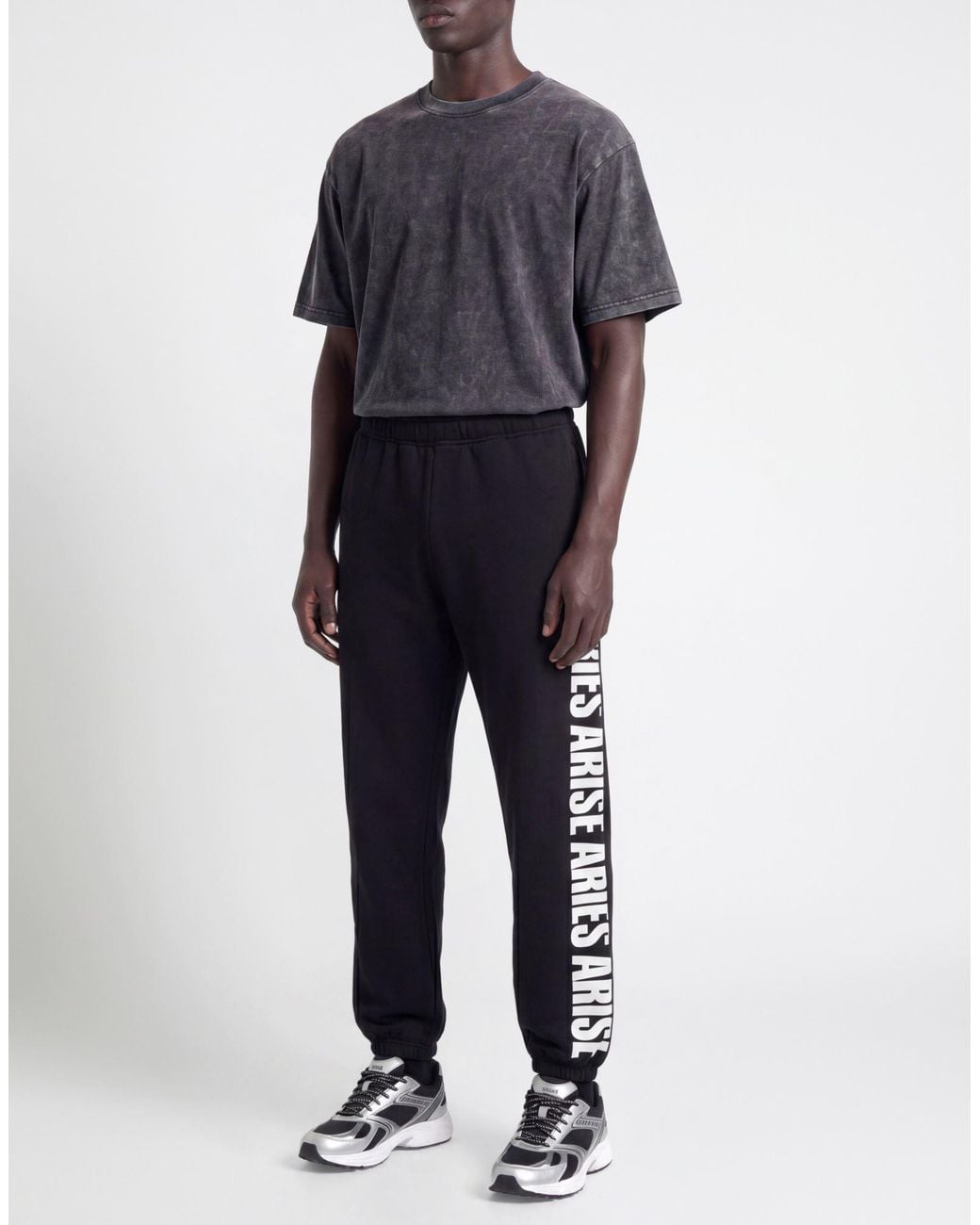 Aries Black Pants Cotton for men