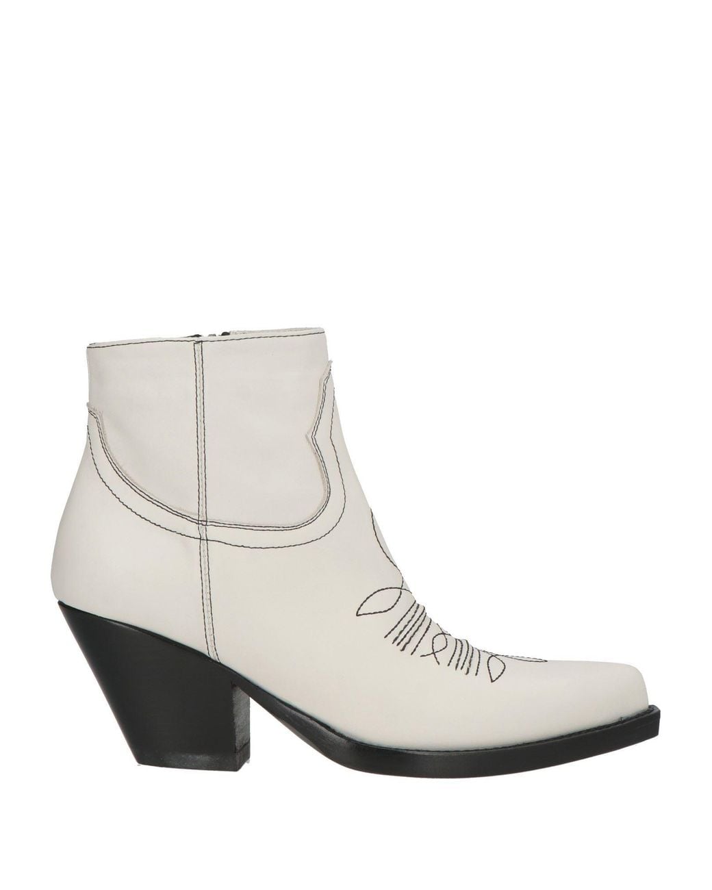 Sonora Boots White Ankle Boots Leather