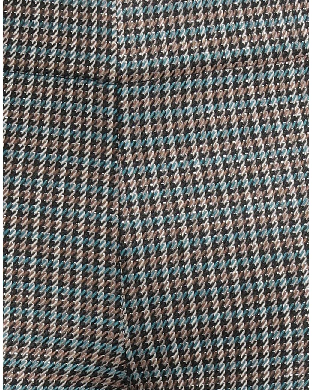 Rebel Queen Gray Pants Polyester, Viscose, Elastane, Metallic Polyester