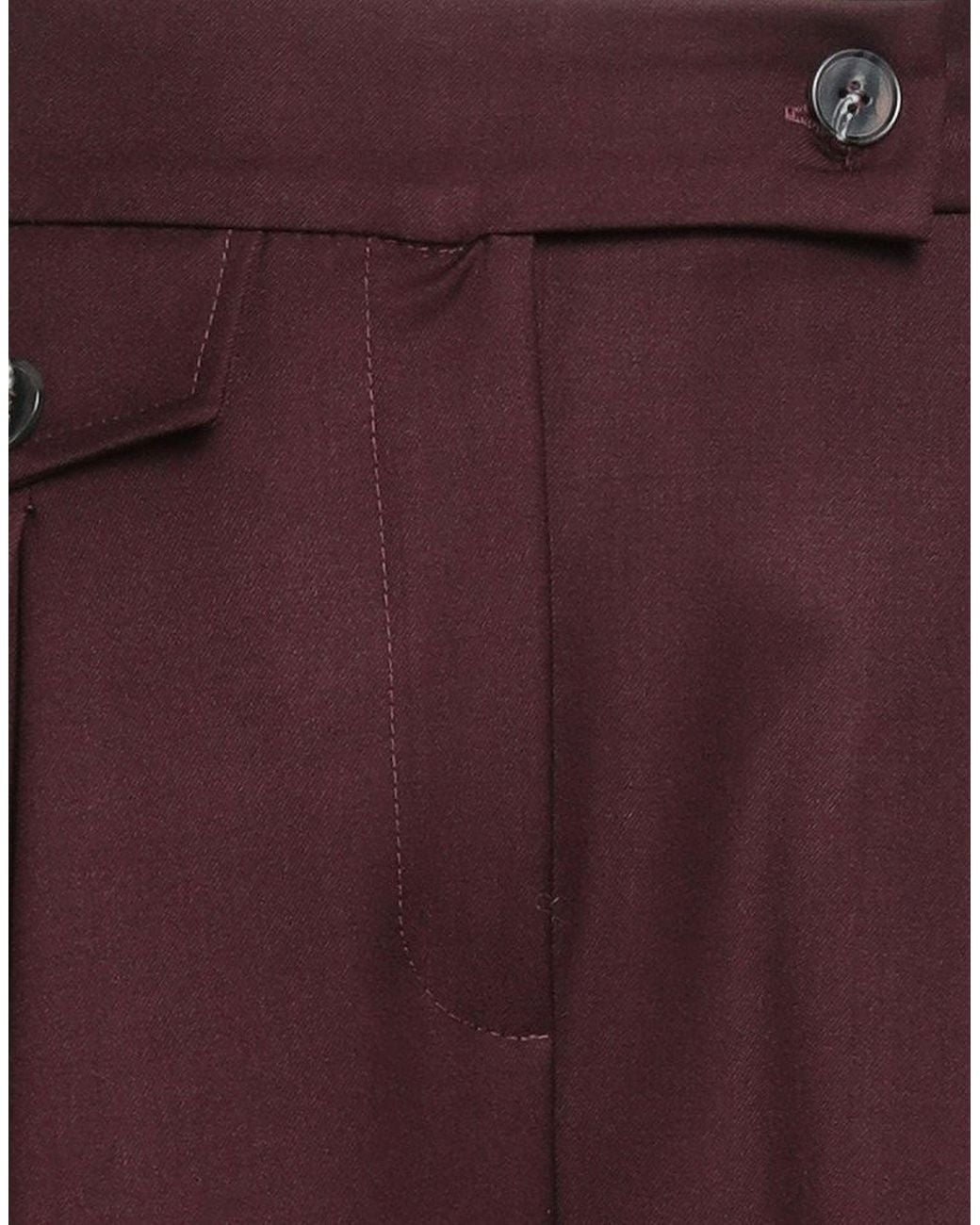B.yu Purple Pants Polyester, Viscose, Elastane