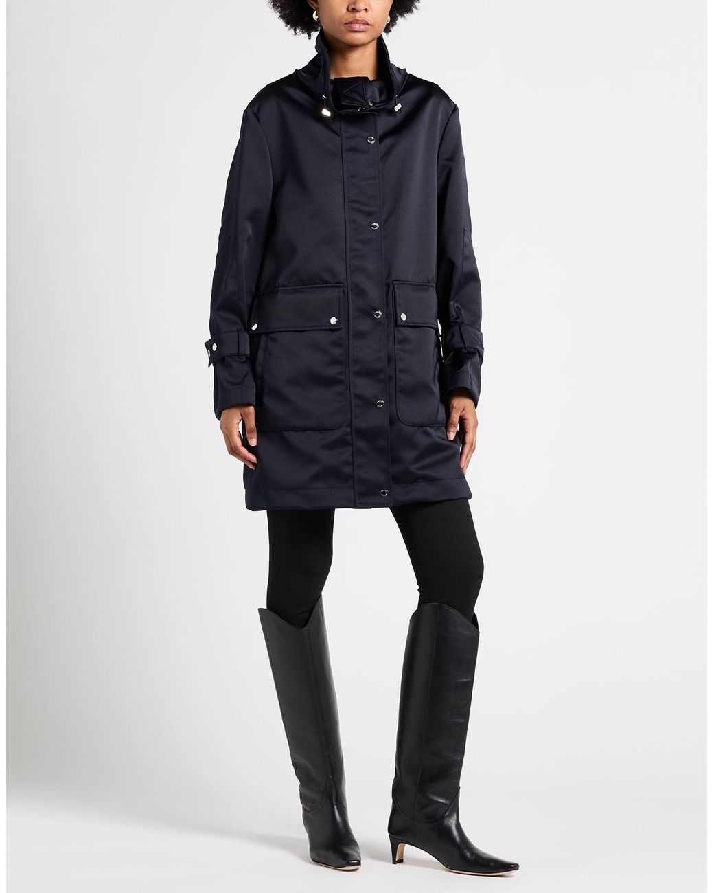 Moorer Blue Overcoat & Trench Coat