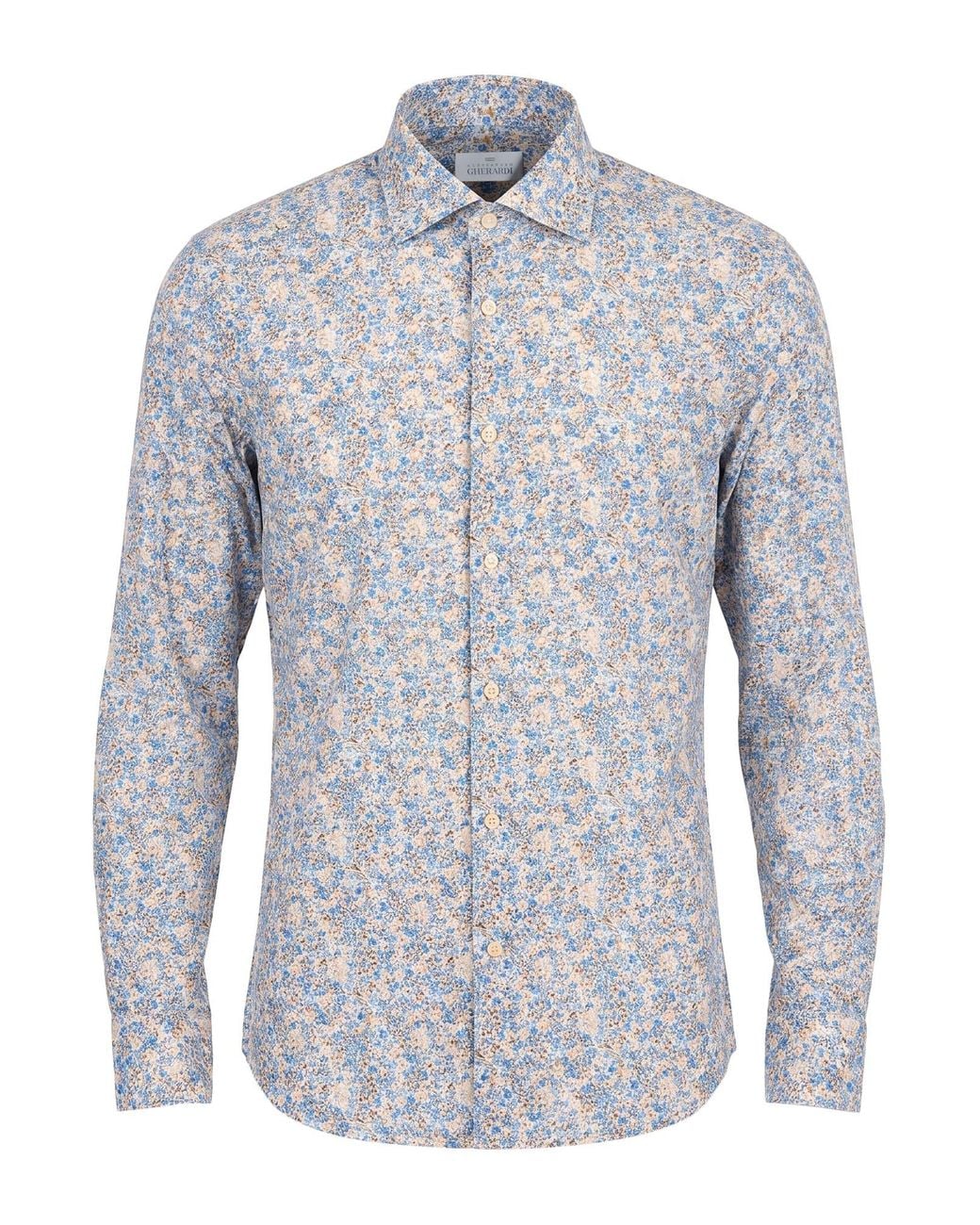 Alessandro Gherardi Blue Shirt Cotton for men