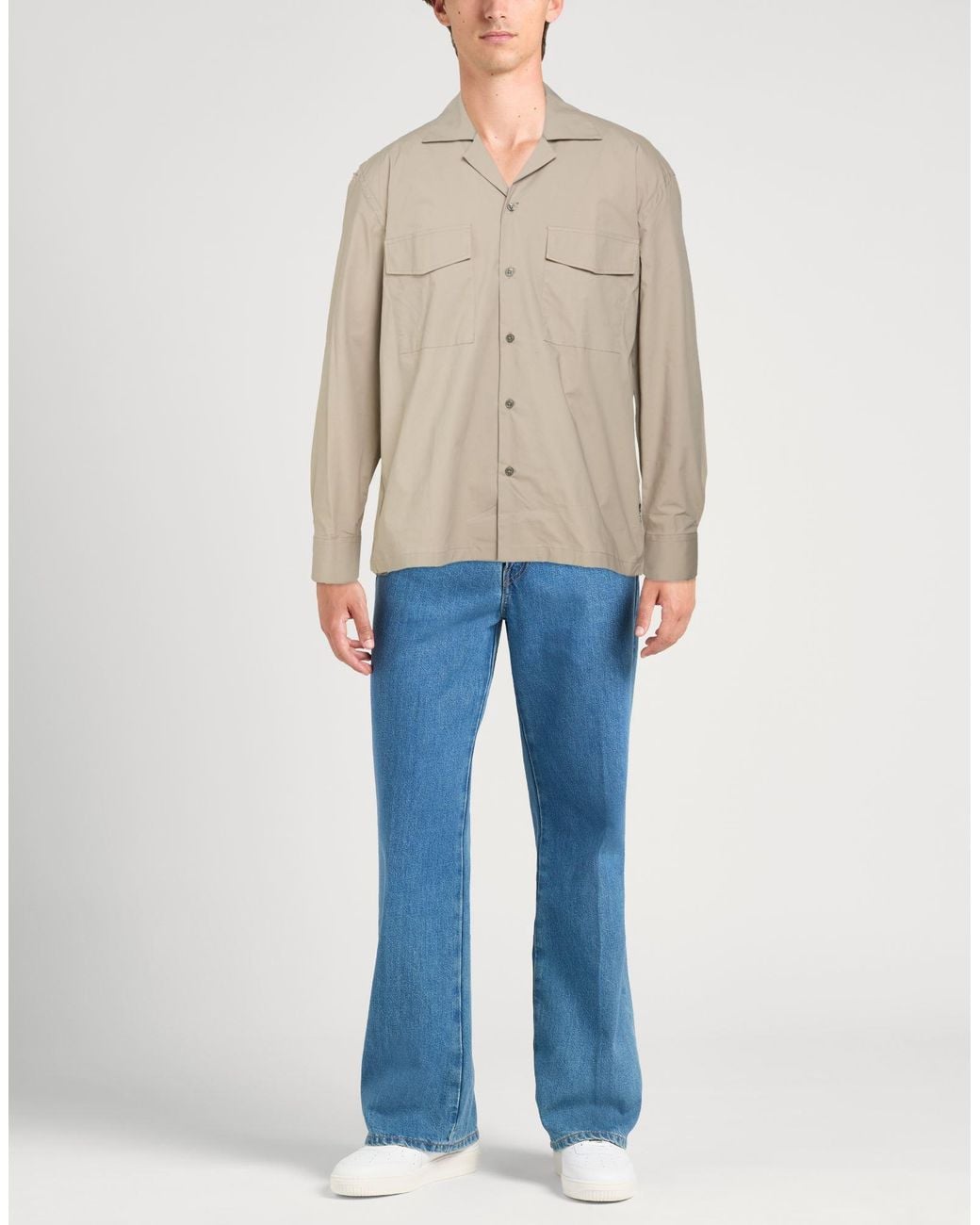 CoSTUME NATIONAL Natural Shirt Cotton, Elastane for men