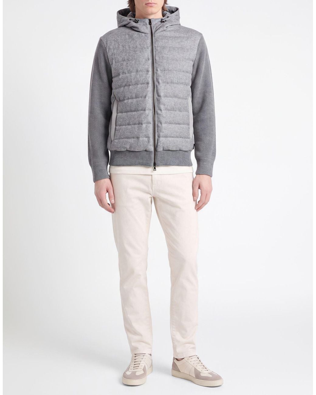 Paul & Shark Gray Puffer Virgin Wool, Cashmere for men