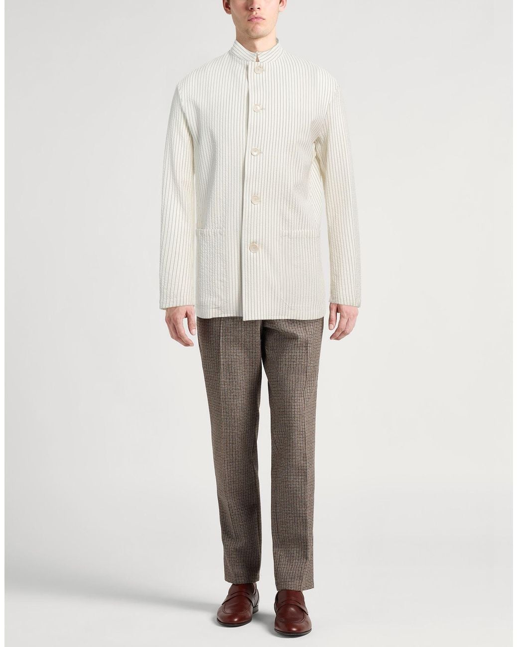 PT Torino White Jacket Virgin Wool, Elastane for men