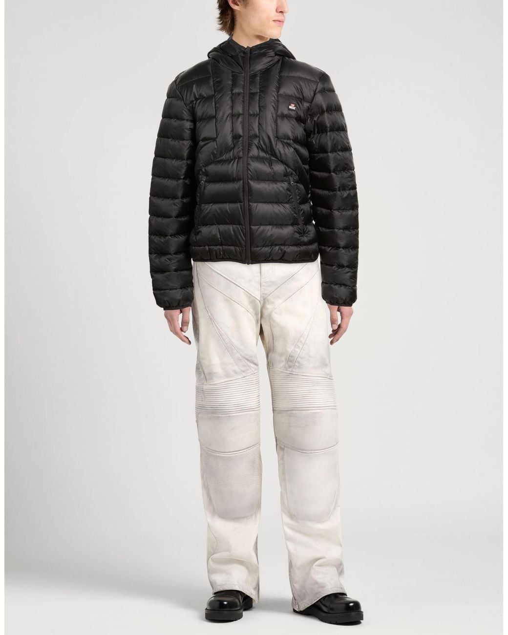 DIESEL Black Puffer Polyester for men