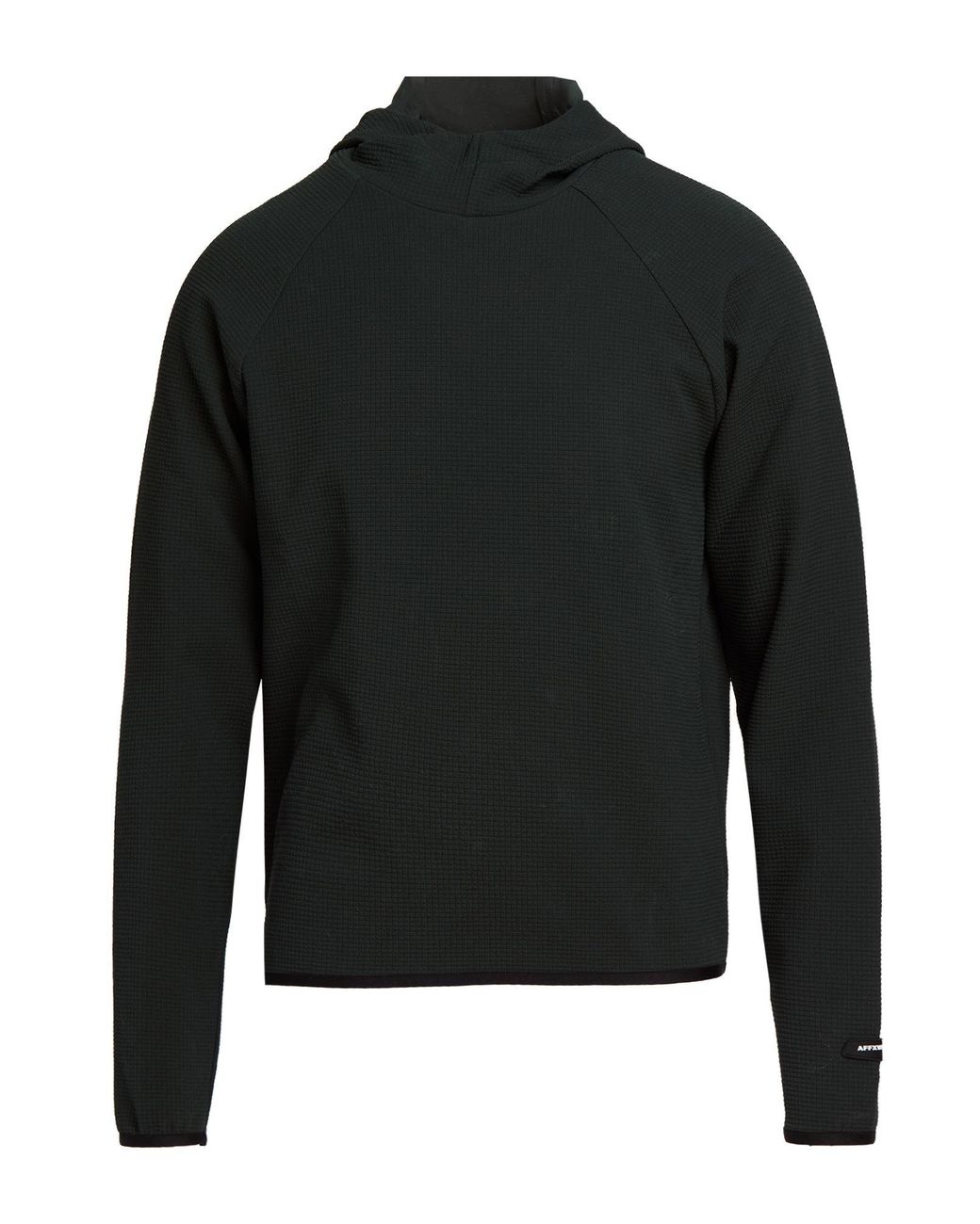AFFXWRKS Black Dark Sweatshirt Recycled Polyester, Recycled Polycarbonate, Elastane for men
