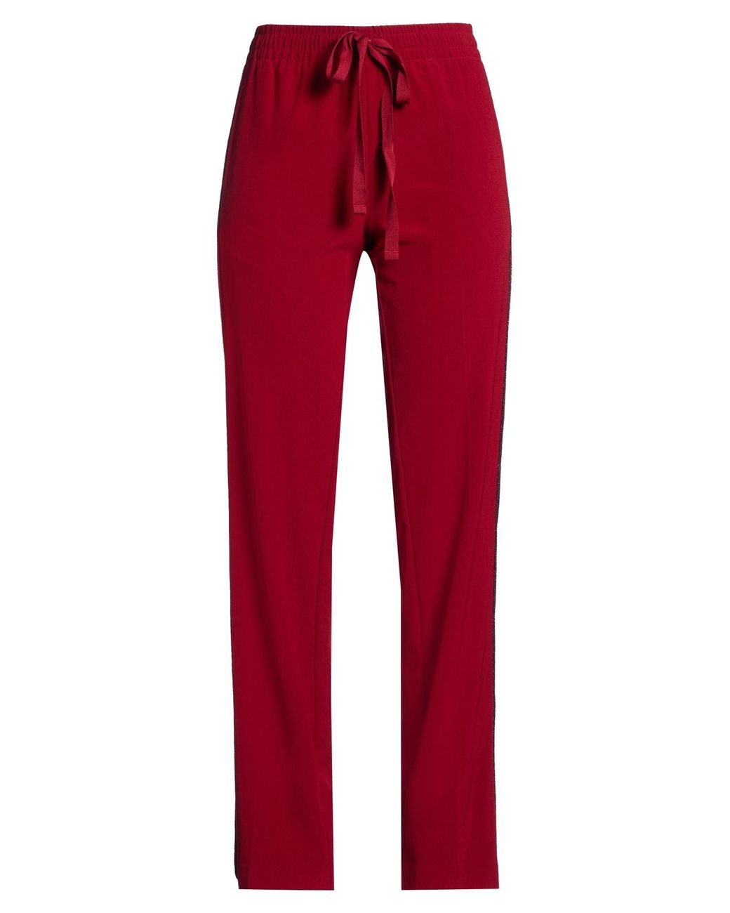 Zadig & Voltaire Red Pants Acetate, Polyester